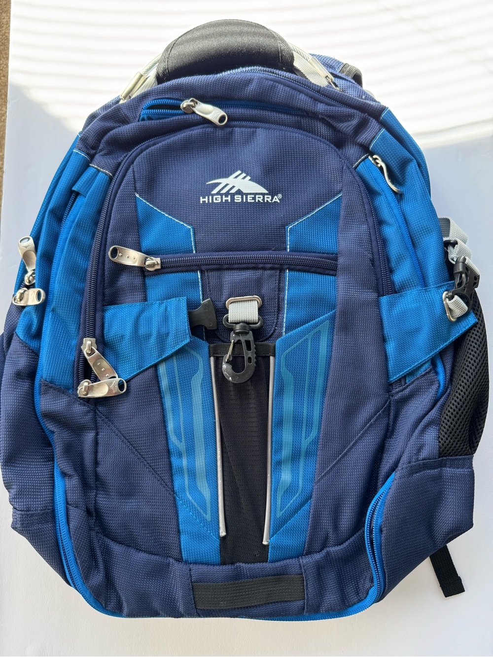 High Sierra Navy & Royal Blue Laptop Backpack